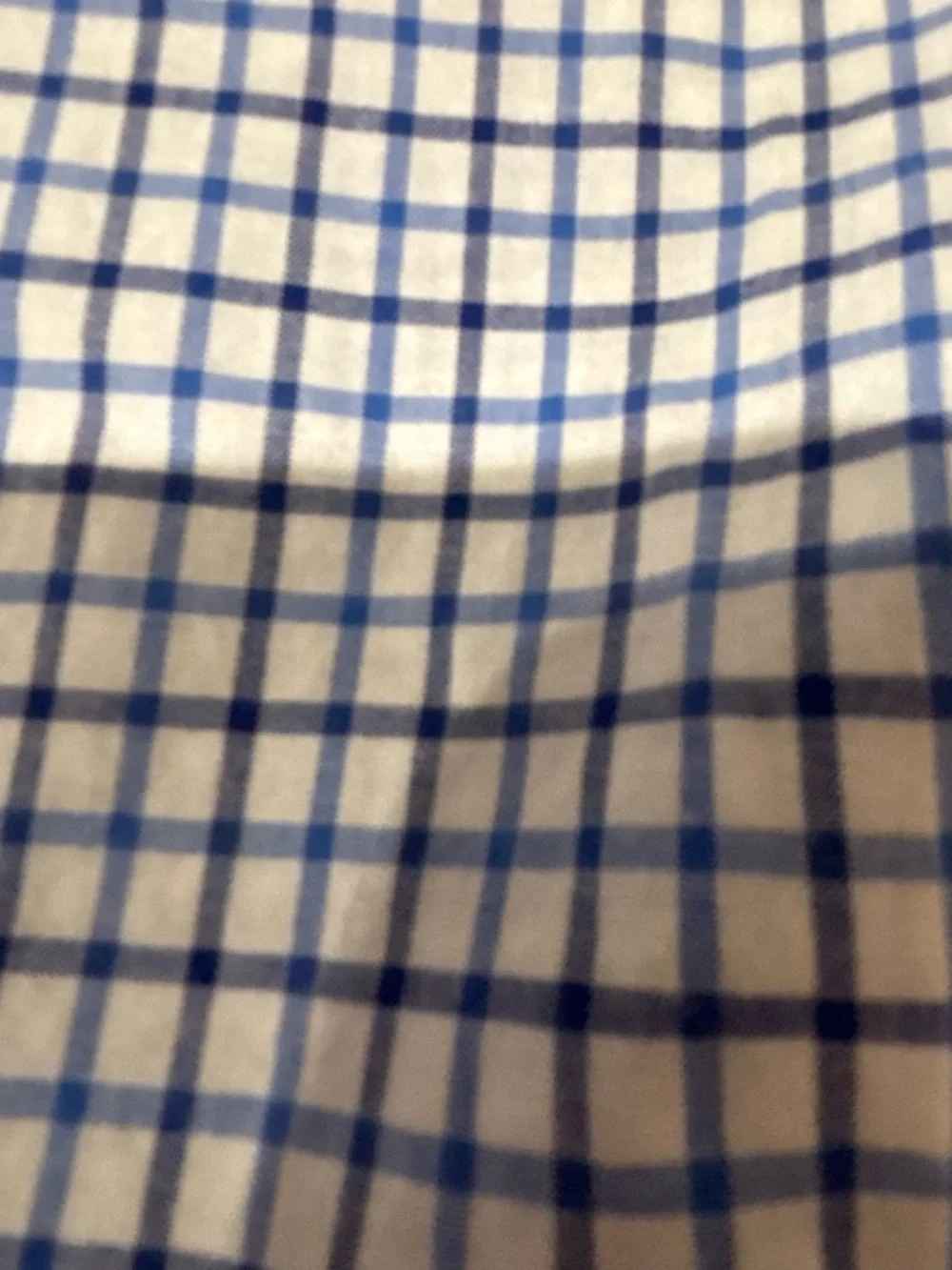 Polo Ralph Lauren Boys Blue, navy & White Checked Button-Down Shirt M 10/12